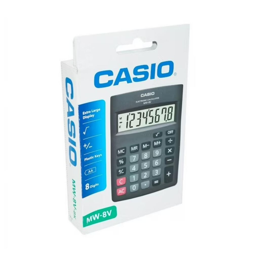 Calculadora De Escritorio 8 Digitos Negro Mw-8v-bk image number 2.0