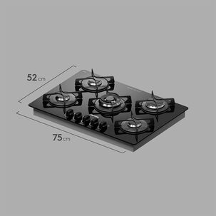 Encimera A Gas Fensa 5 Platos Con Triple Llama F Gc75v A