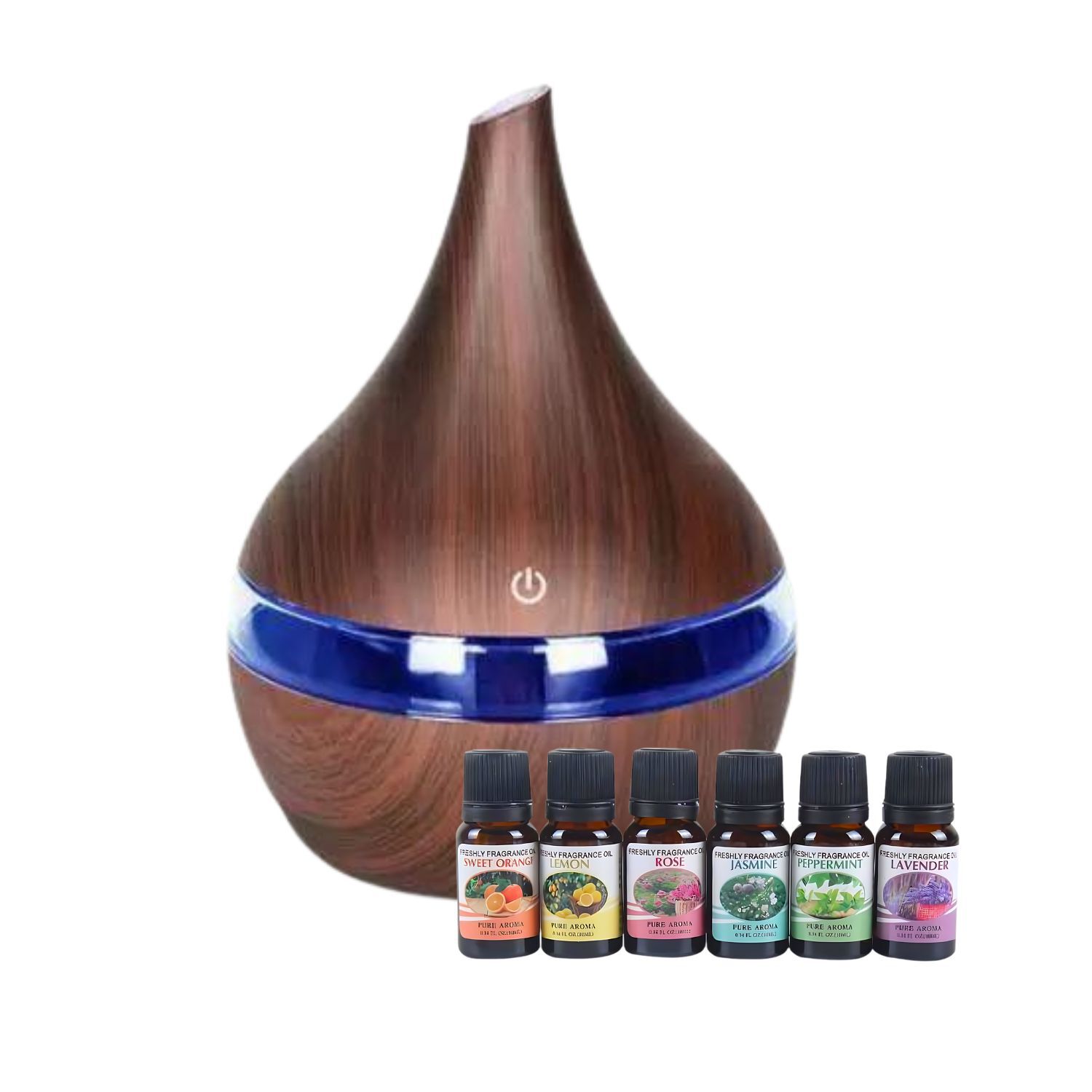 Pack Humidificador Marron Oscuro + 6 Esencias Aromaticas image number 0.0