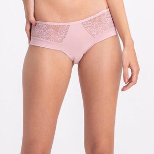 Bikini Microfibra Encaje Palo De Rosa 2rios