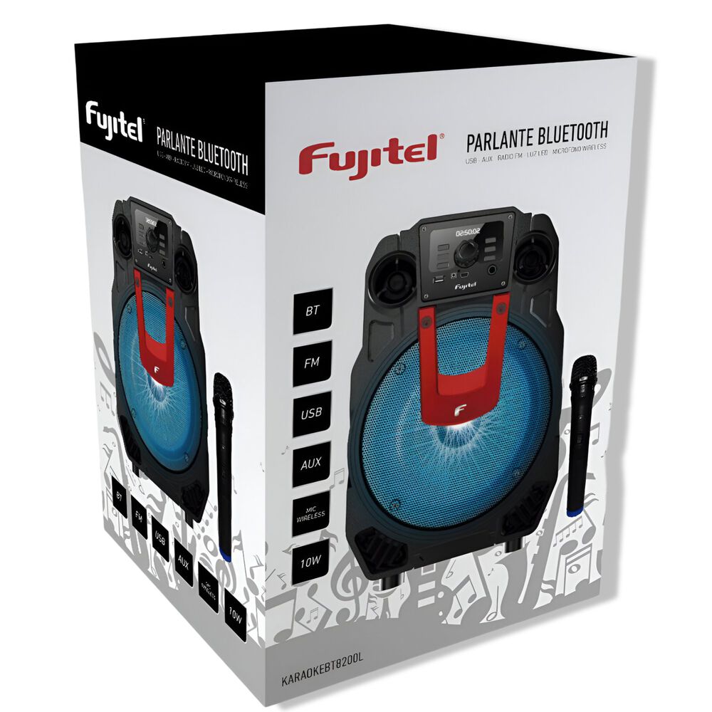 Parlante Karaoke Con Micr&oacute;fono Inal&aacute;mbrico Bt8l Recargable image number 4.0