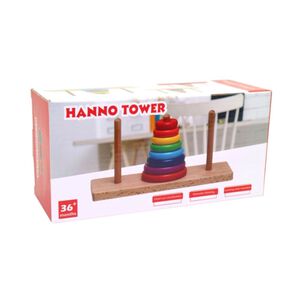 Torre De Madera Apilable Cl&aacute;sica Juguete Para Ni&ntilde;os