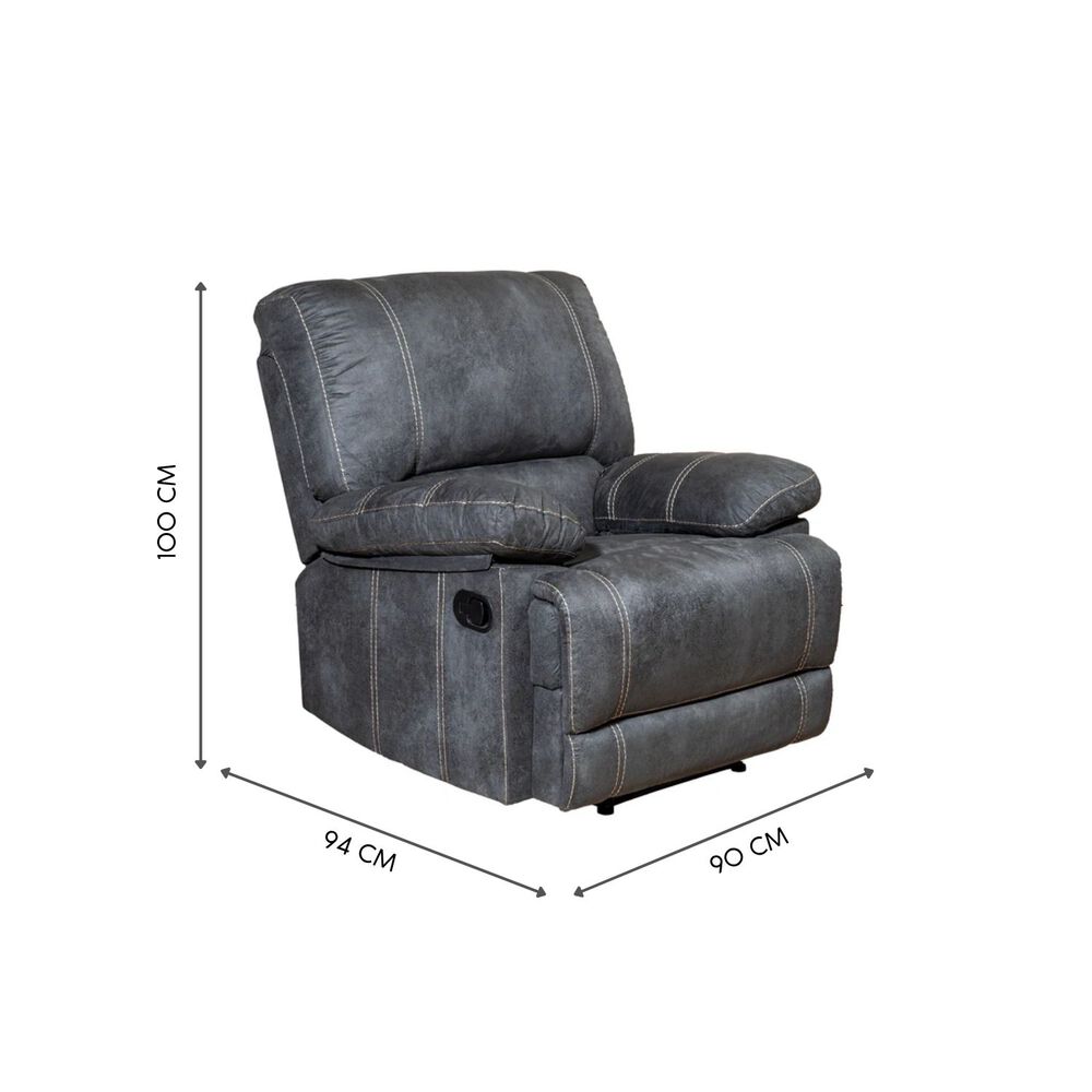 Berger Reclinable Moderno Cuero Viejo Caf&eacute; Castle 98023r image number 4.0