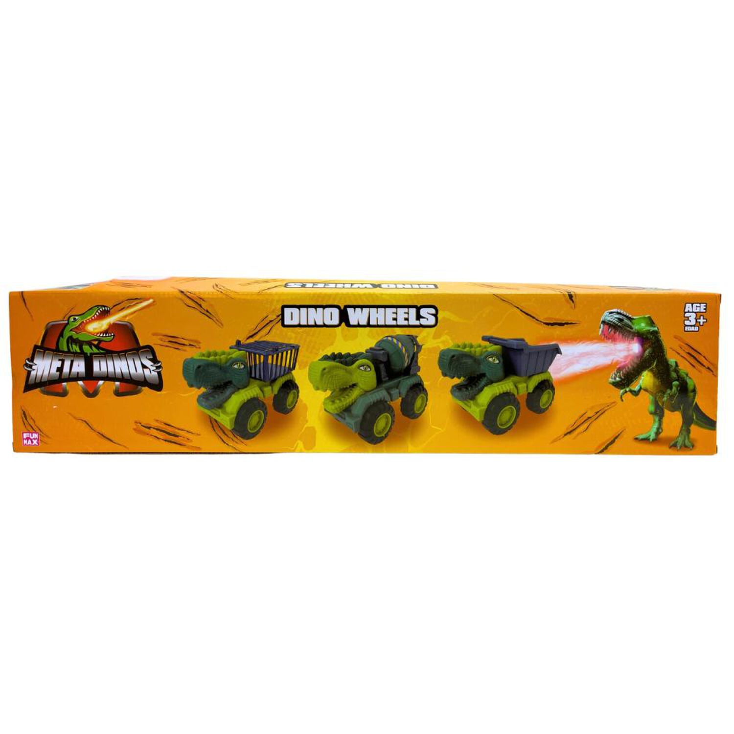 Veh&iacute;culo Free Wheel Metadino Dinosaur Truck 3pack image number 2.0
