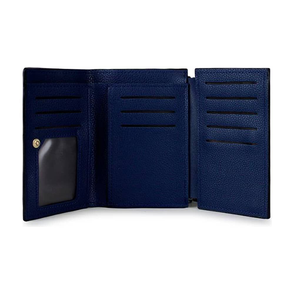 2 Billeteras De Mujer Adara Negra Y Azul Carven image number 5.0