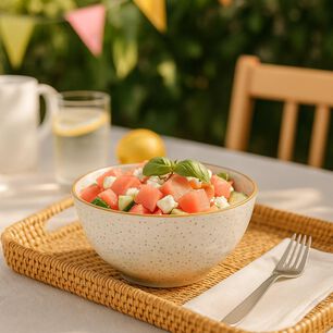 Bowl Biobamboo Gris 15x7 Cm Decogreen