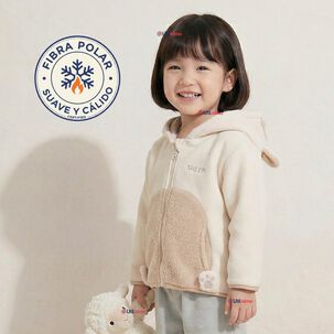 Poler&oacute;n Polar Con Capucha Invierno Beb&eacute; Ni&ntilde;a Fluffy Sheep