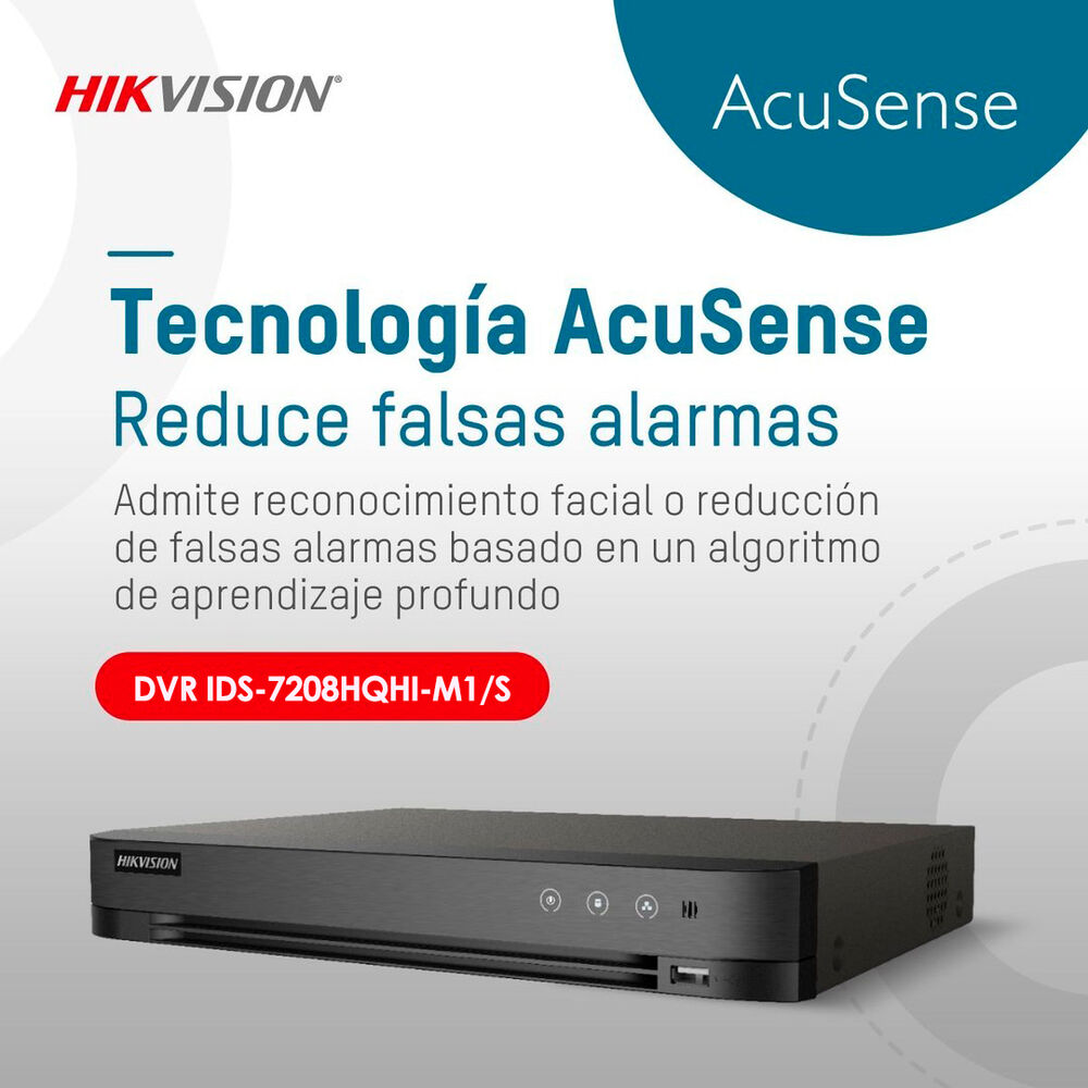 Dvr 8 Canales Turbo Hd Pentahibrido Hikvision Acusense H.265 image number 8.0