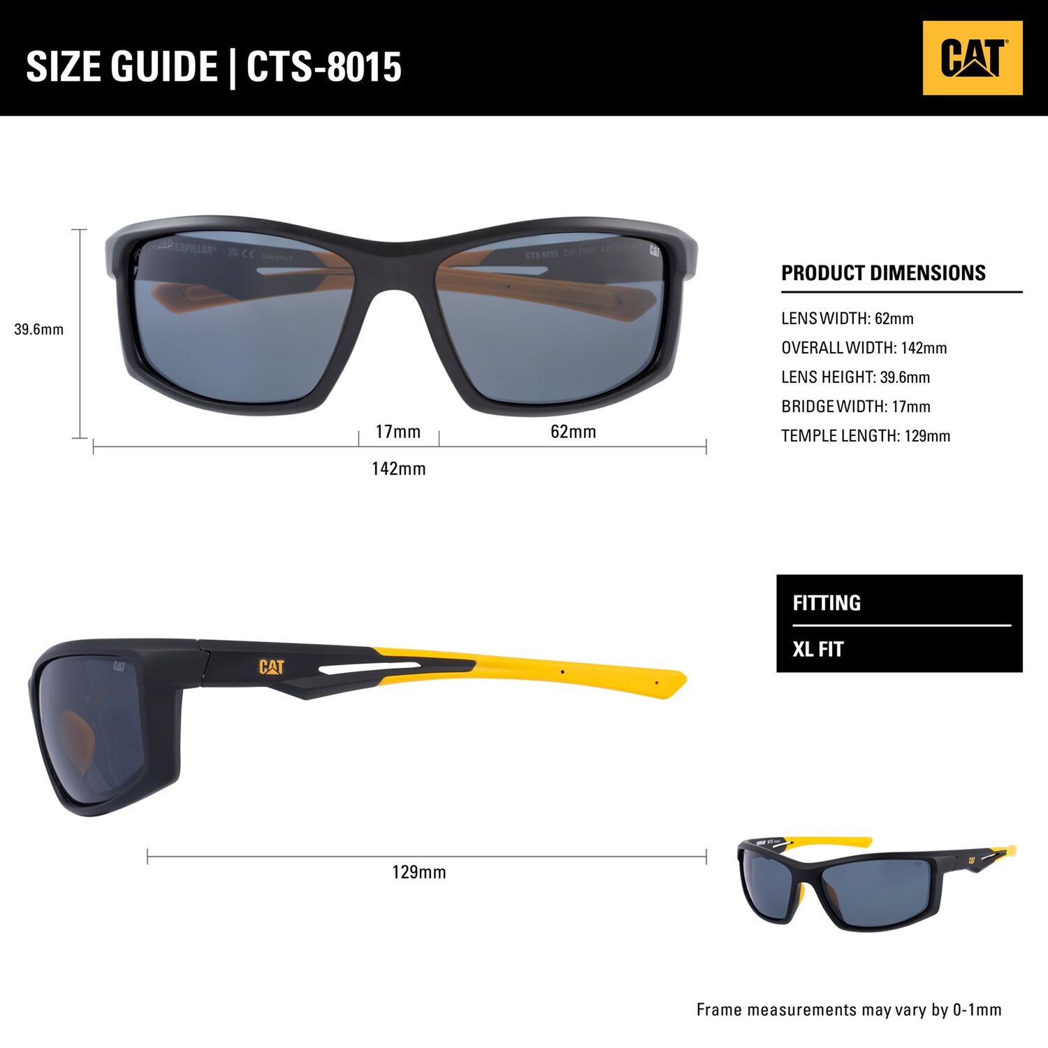 Lentes De Sol Polarizados Cat Cts-8015-104p Negro image number 2.0