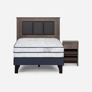 Cama Europea Rosen Autonomy Sky / 1.5 Plazas / Base Normal + Set De Maderas