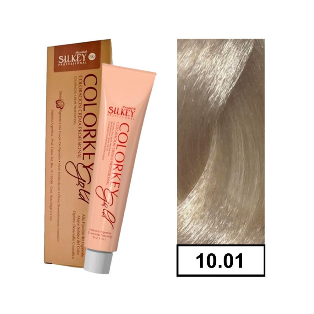 Colorkey Gold - Tintura Permanente Efecto 3d Pigment 60gr + Oxidante - 1001 Platino Extra Aclarante image number 0.0