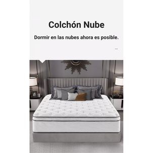 Colch&oacute;n King Comprimido Nube Pocket 180x200x30cm Lubabycas