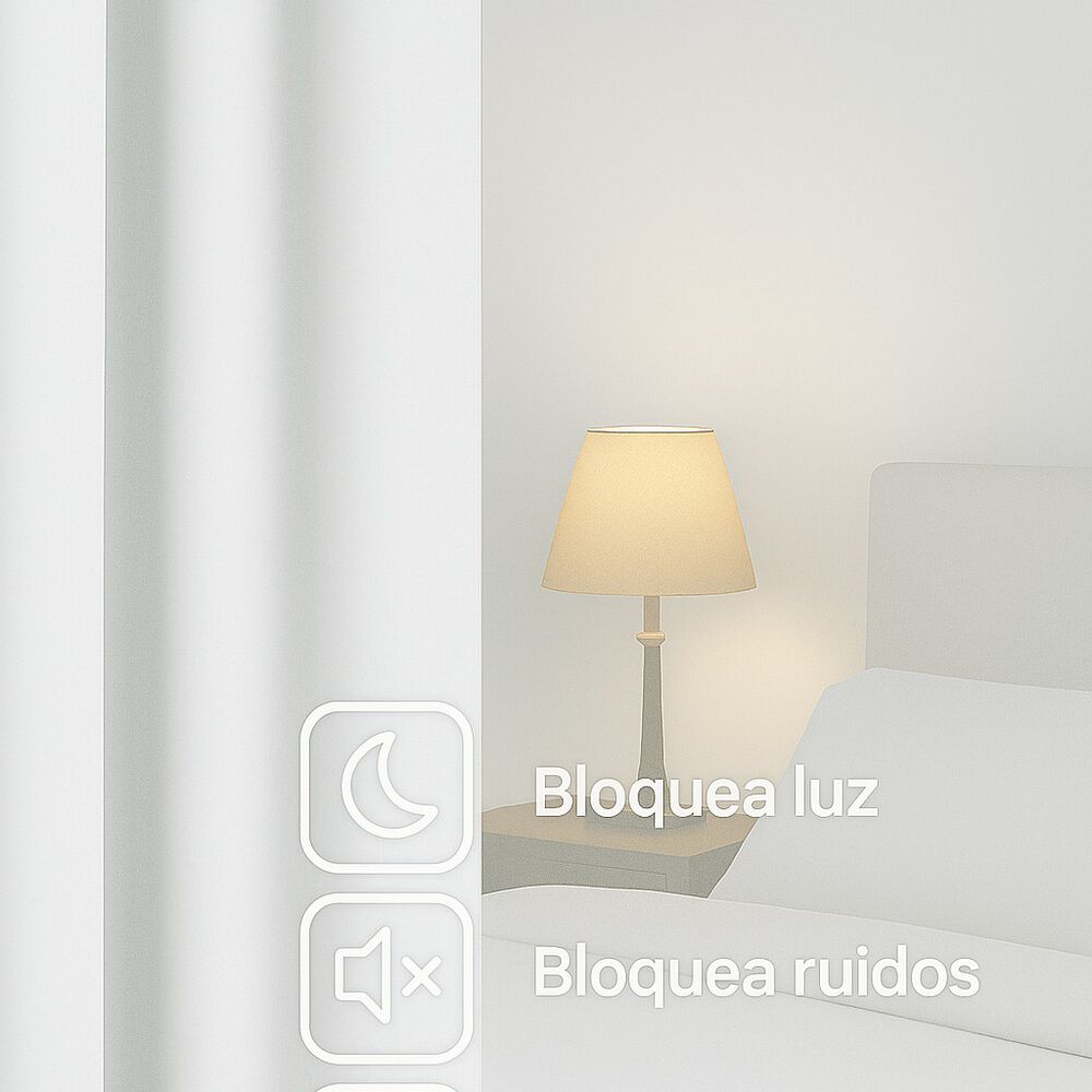 Cortina Engomada Termica 100% Blackout 140x225 image number 5.0