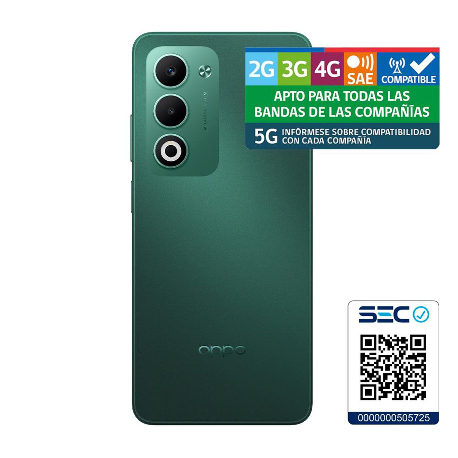 Smartphone Oppo A5 / 5G / 256 GB / Verde / Liberado image number 10.0