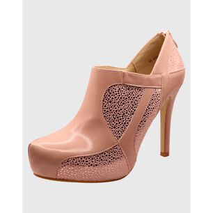 Botin Taco Aguja Rosado