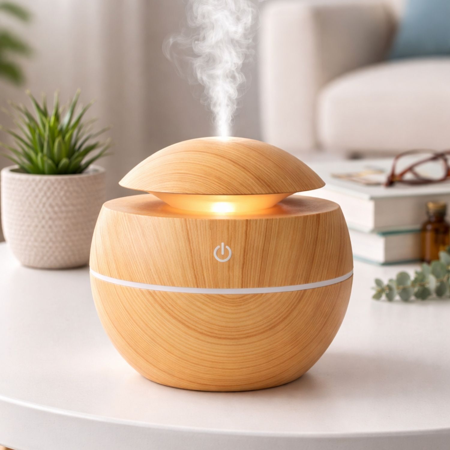 Pack 2 Humidificador Aromatizador Madera Beige 12 Esencias image number 3.0
