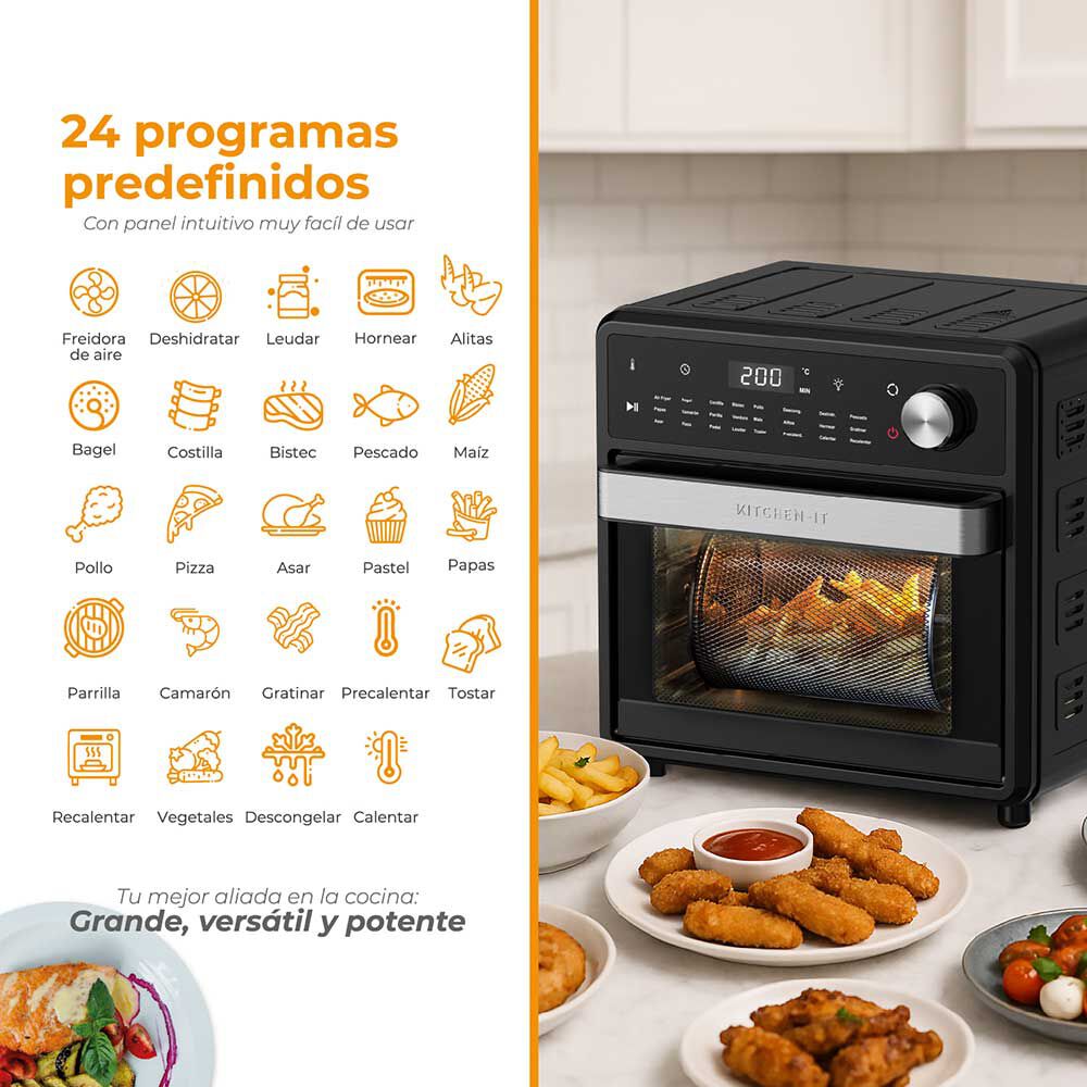 Horno Freidora De Aire Full Edition 24 En 1 - 15l image number 4.0