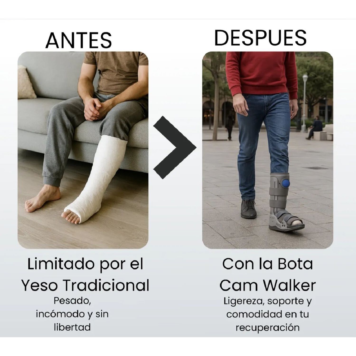 Bota Ortop&eacute;dica Larga Cam Walker Alta Para Pie Oneder Talla S image number 5.0