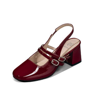 Zapato Taco Talón Descubierto Elegante Mujer Weide Yl053