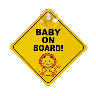 Pegatina Autoadhesiva Se&ntilde;al De Bebe Abordo Para Coches Autos