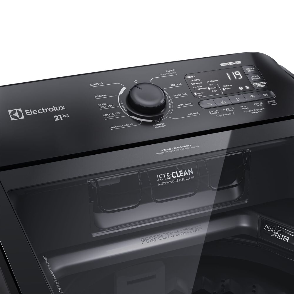 Lavadora Autom&aacute;tica 21kg Carga Superior Expert Leb21 Negra image number 4.0