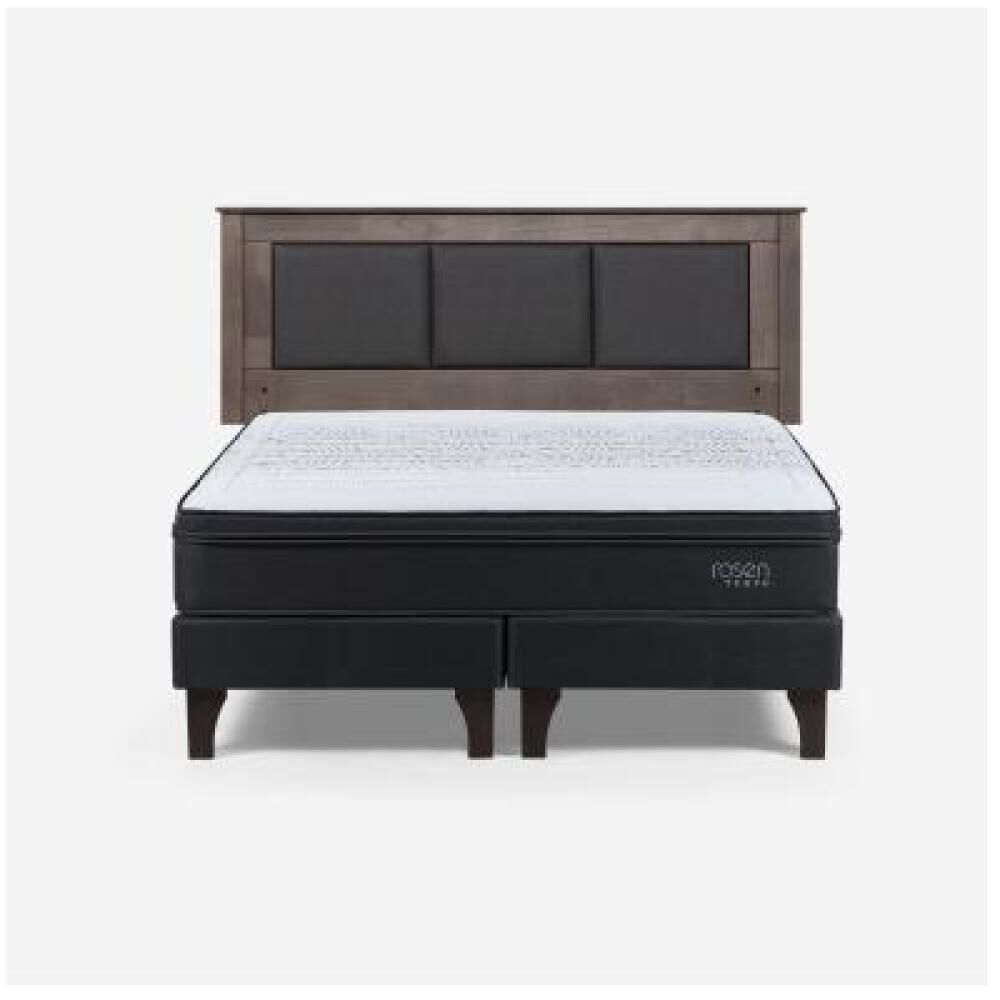 Cama Europea Rosen Tempo / 2 Plazas / Base Dividida + Respaldo image number 6.0