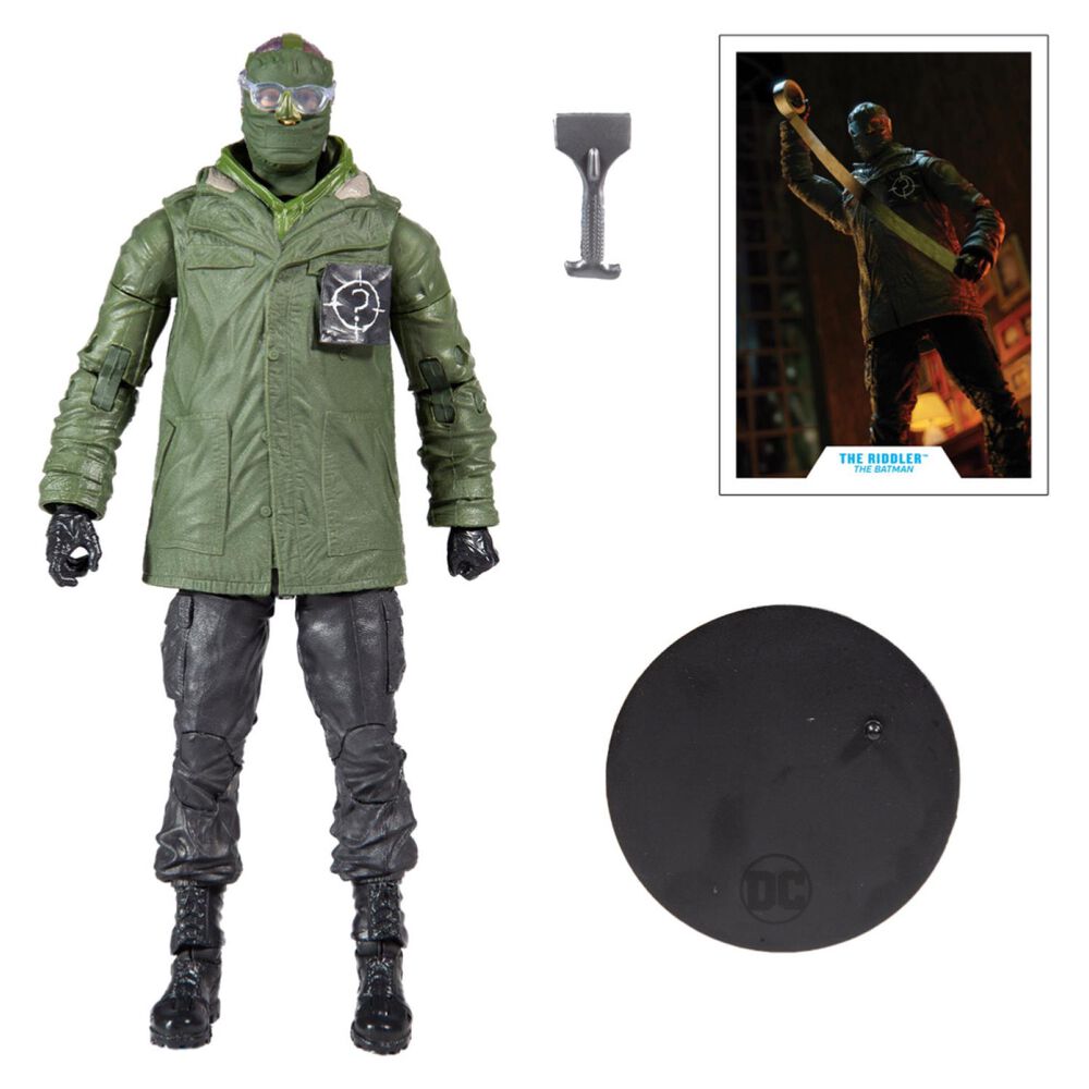 Juguete Figura De Accion Acertijo The Riddler 20cm Infantil image number 2.0
