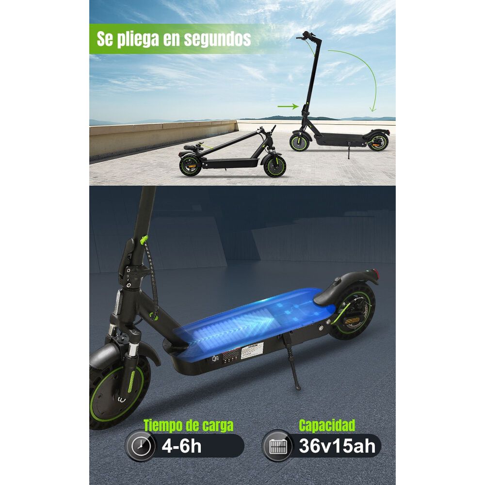 Scooter El&eacute;ctrico Aluminio Con App 50km 36v 500w E5max image number 3.0