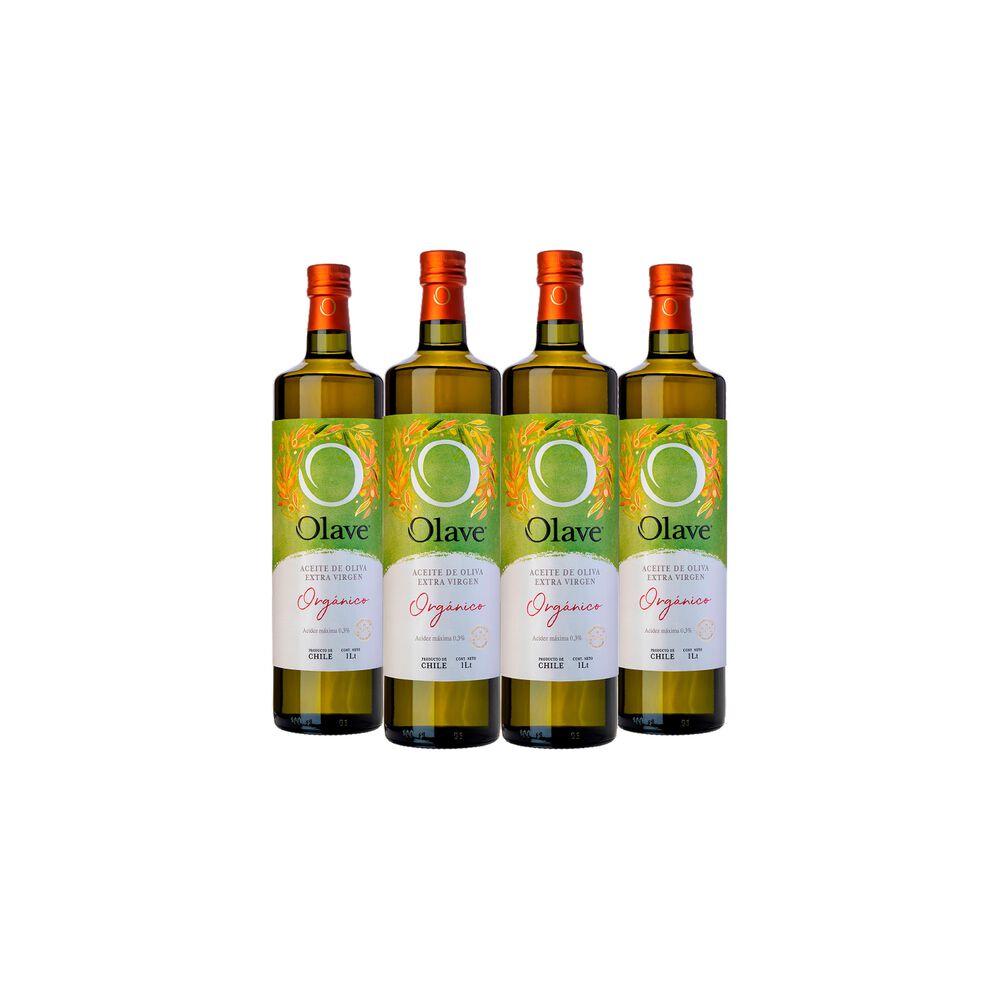 Aceite De Oliva Extra Virgen Olave Organico 4 X 1000 Ml image number 0.0