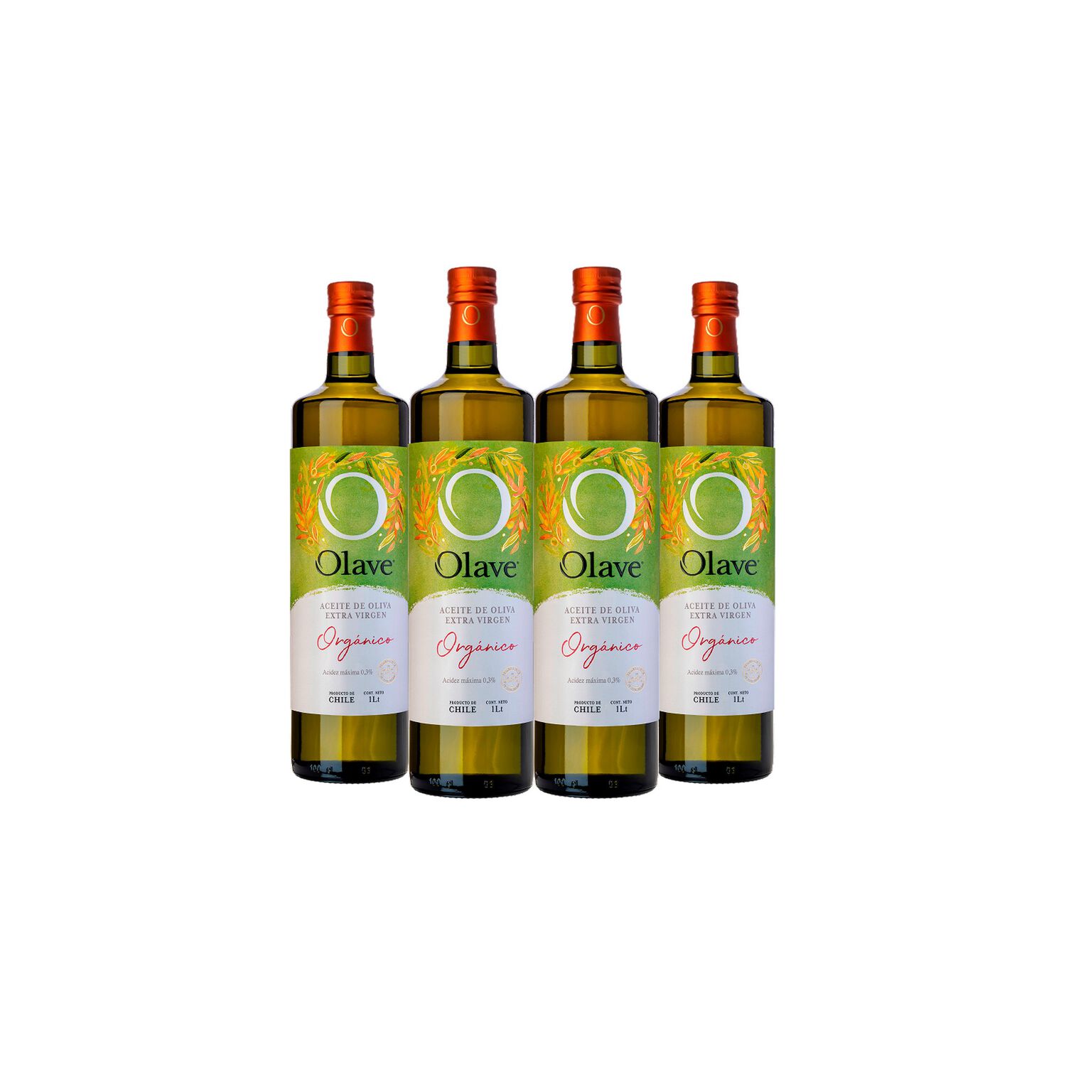 Aceite De Oliva Extra Virgen Olave Organico 4x1000ml image number 0.0