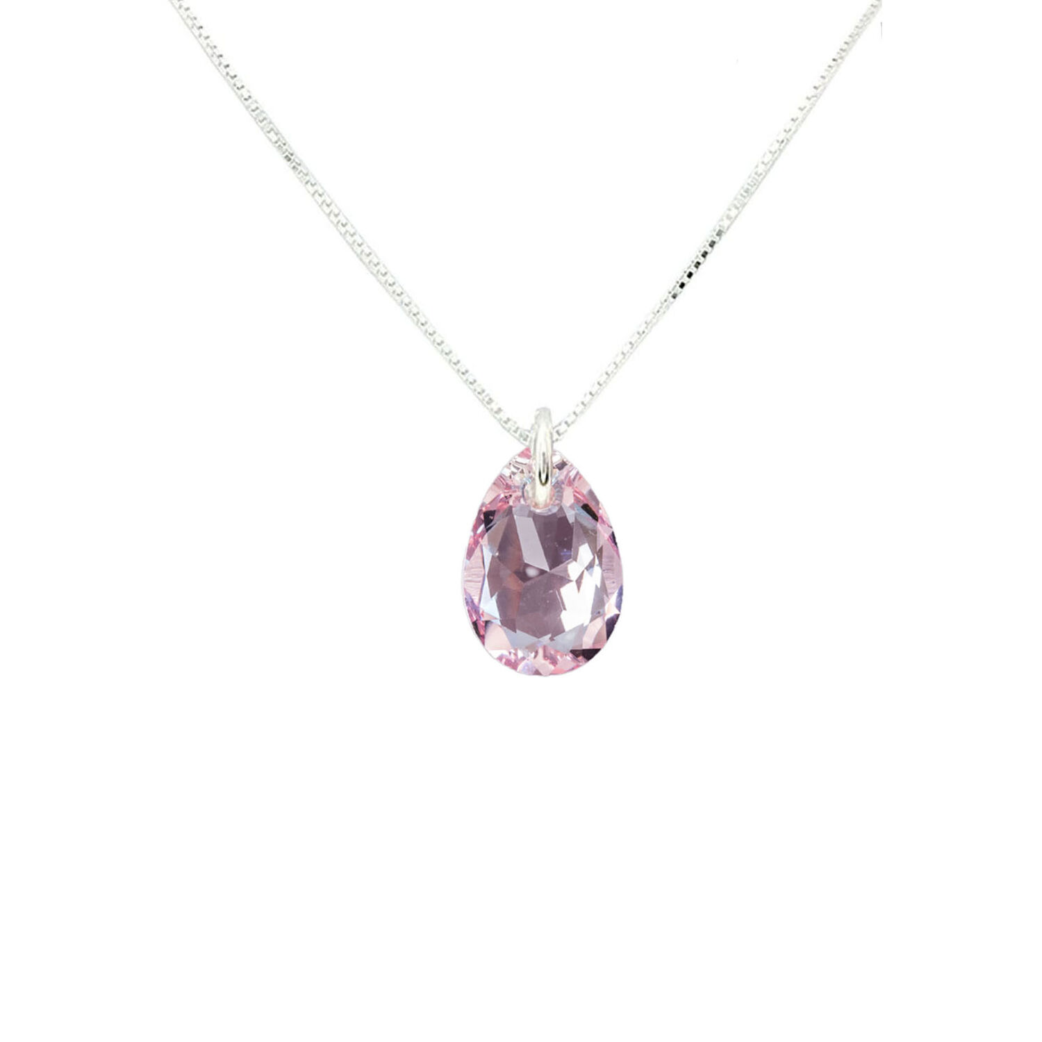 Collar Gota De Luz Con Cristales Genuinos Light Rose image number 0.0