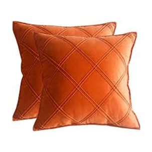 Set De 2 Cojines De Terciopelo Doble Pliegue