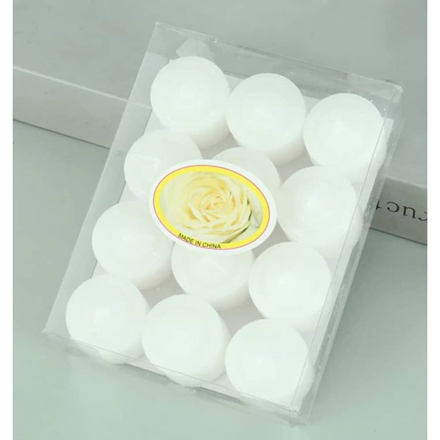 Set De 12 Velas Blancas image number 0.0