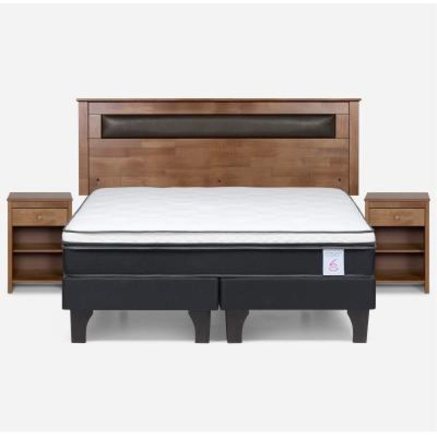 Cama Europea Rosen New Style 6 / King / Base Dividida + Set De Maderas image number 8.0