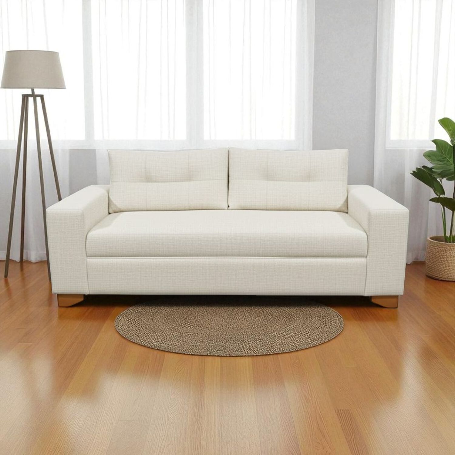 Sofa Paris Tres Cuerpos Lino Crudo image number 2.0