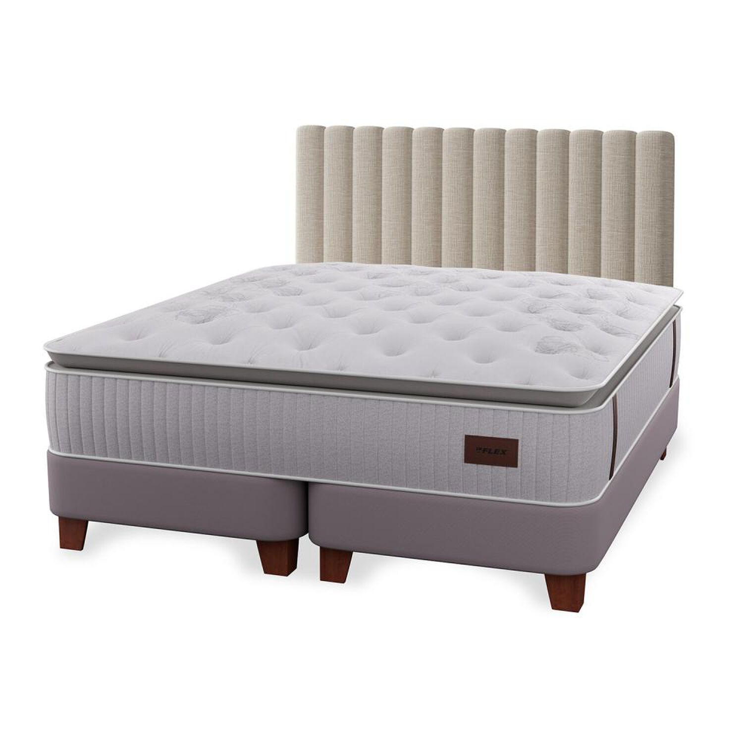 Cama Europea Flex Heritage / 2 Plazas / Base Dividida + Respaldo image number 0.0