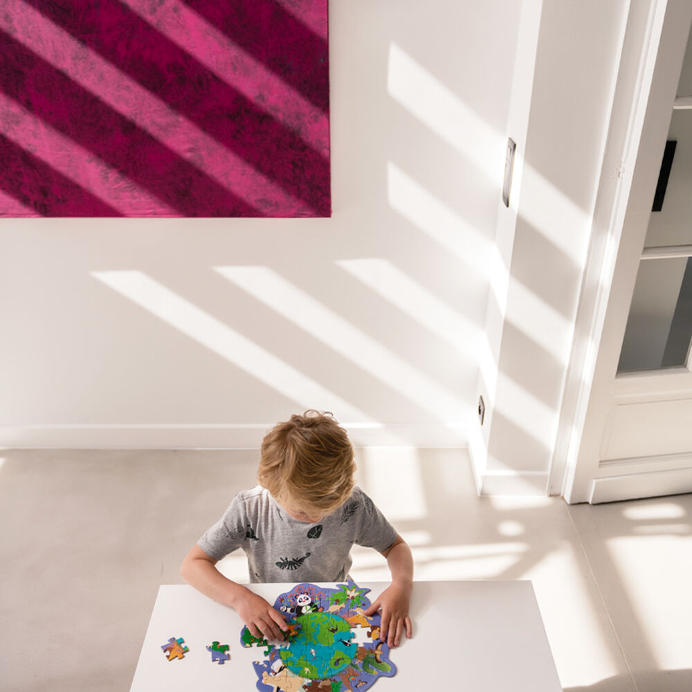 Puzzle 45pcs Con Forma Mundo Scratch Europe image number 2.0