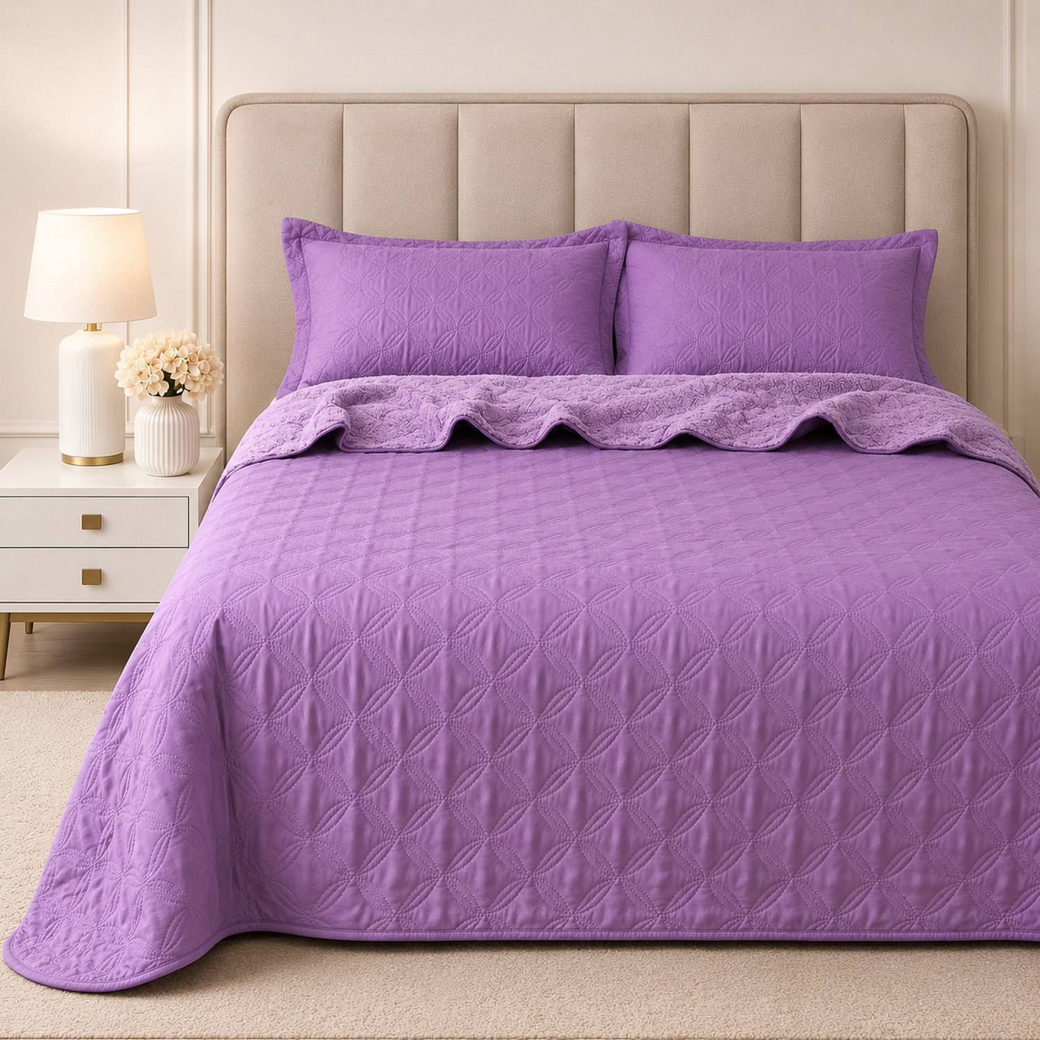 Cubrecama Sherpa Belle Noite Ultrasonic / King image number 0.0