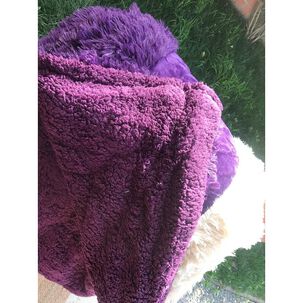 Cubrecamas Combinado Polar/chiporro 2 Plazas - Morado