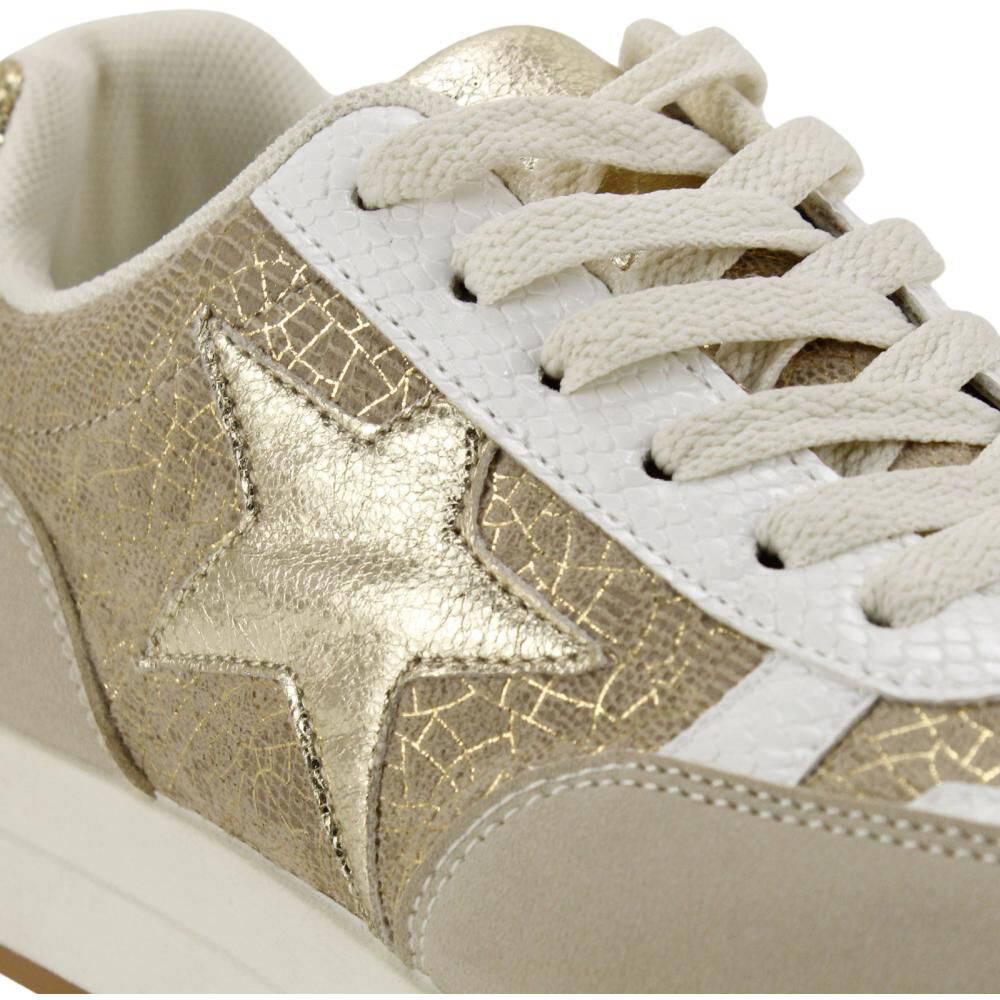 Zapatilla Urbana Mujer New Walk Lrw-043 Beige image number 3.0