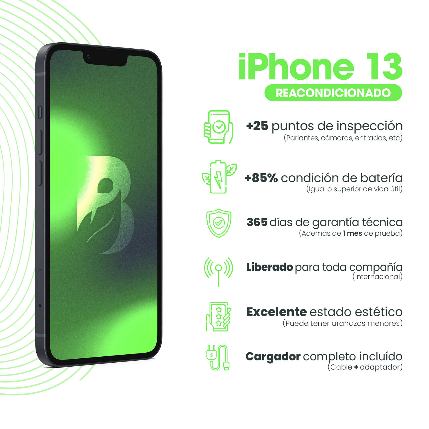 Iphone 13 128gb - Azul Medianoche Recondicionado image number 5.0