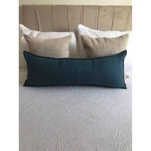 Cojin Con Detalles Bordados Rectangular 35 X 90cm