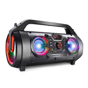 Parlante Bazuca Irt Bluetooth Fm Led Con Micr&oacute;fono 30 Rms
