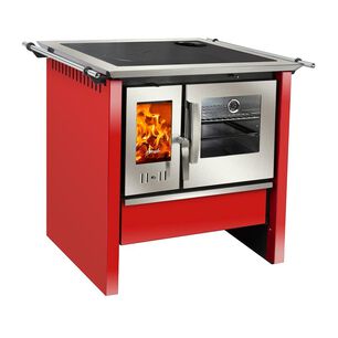 Cocina A Leña Amesti Allegra Roja / 1 Quemador