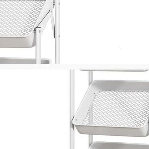 Estante Organizador Plegable Cocina Baño 3 Niveles Y Ruedas