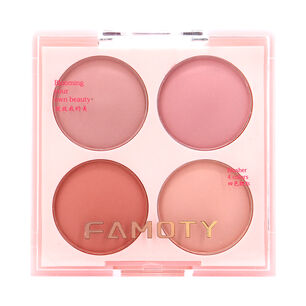 Rubor En Polvo Maquillaje 4 Tonos Blush Almond Vanilla