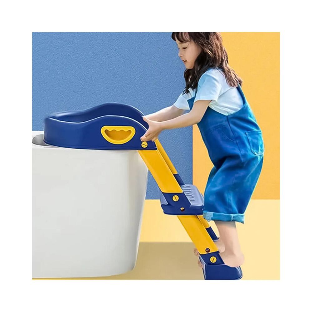 Escalera Asiento Pelela Entrenador Infantil Plegable Azul image number 1.0