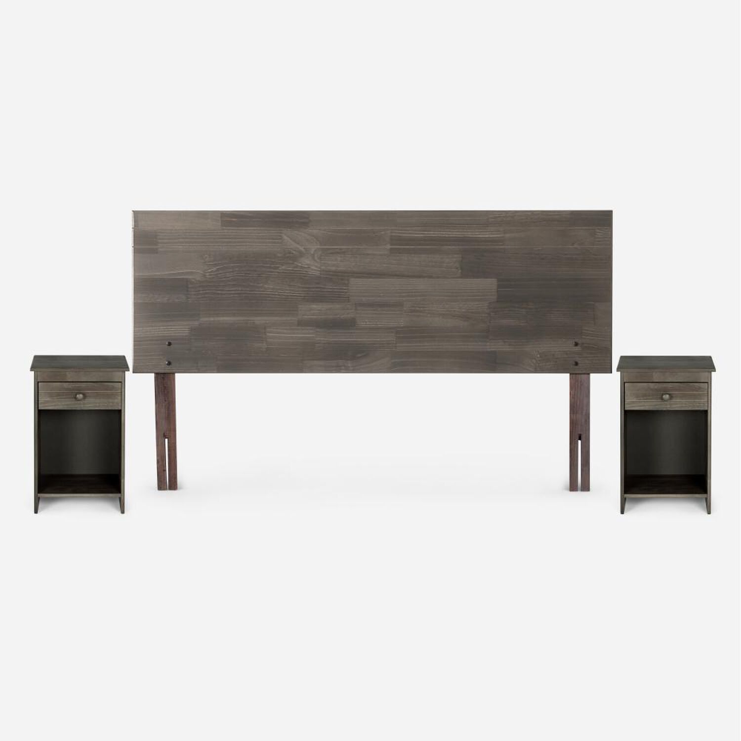 Cama Europea Rosen Wave / 2 Plazas / Base Normal + Set De Maderas Tabor Grafito + Almohada Light image number 3.0