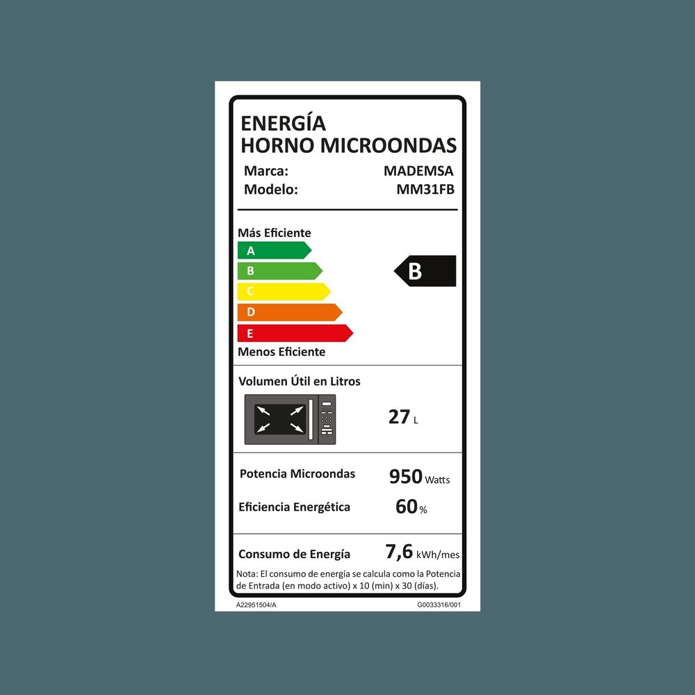 Microondas Digital Mm31fb 31 Litros Mademsa image number 7.0
