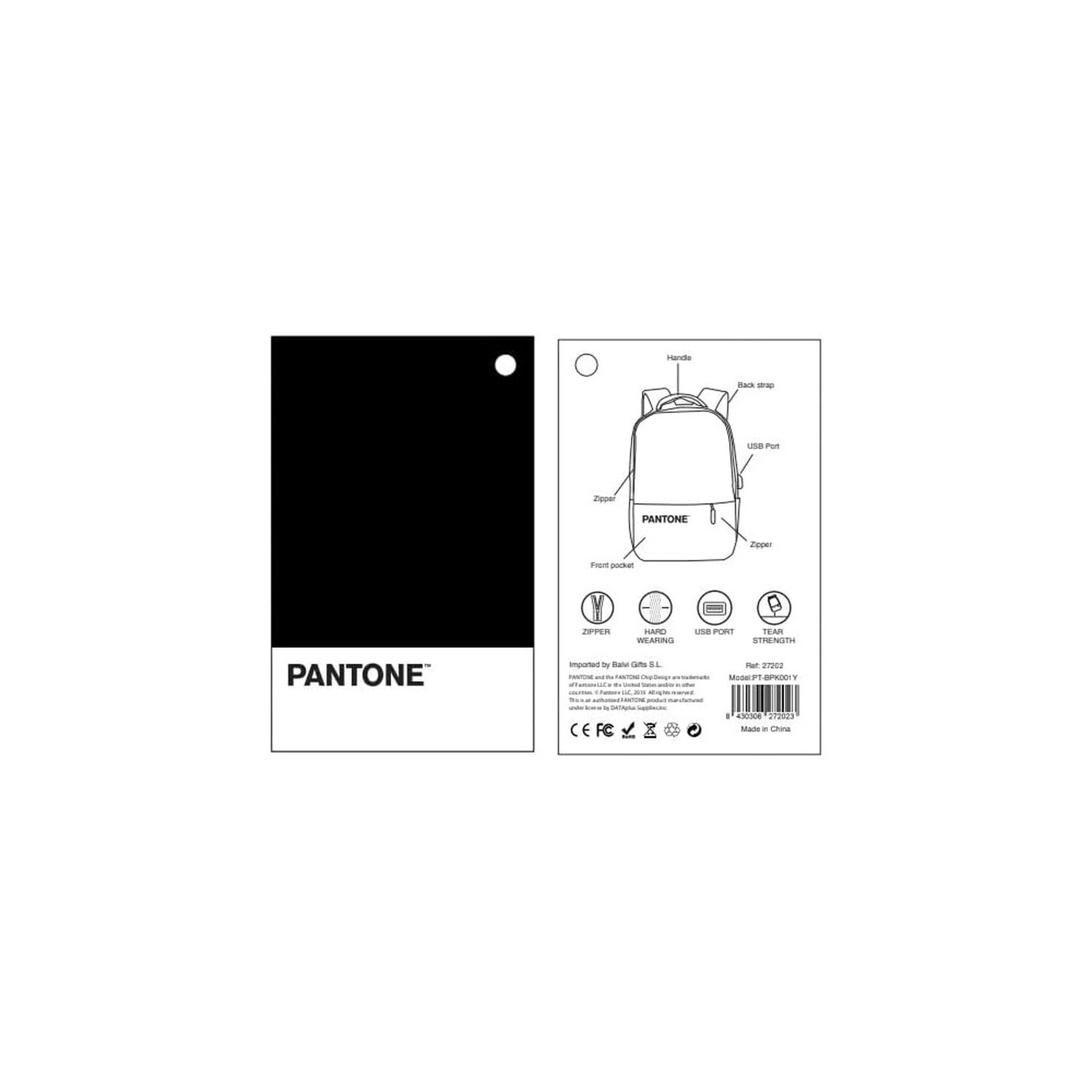Mochila Rosada Pantone De Notebooks 16&rdquo; + Cable De Carga Usb image number 4.0